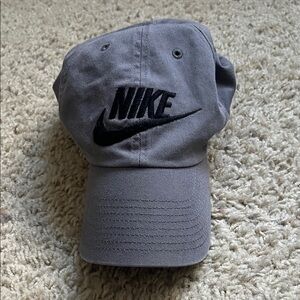 Nike Black Logo Gray Hat